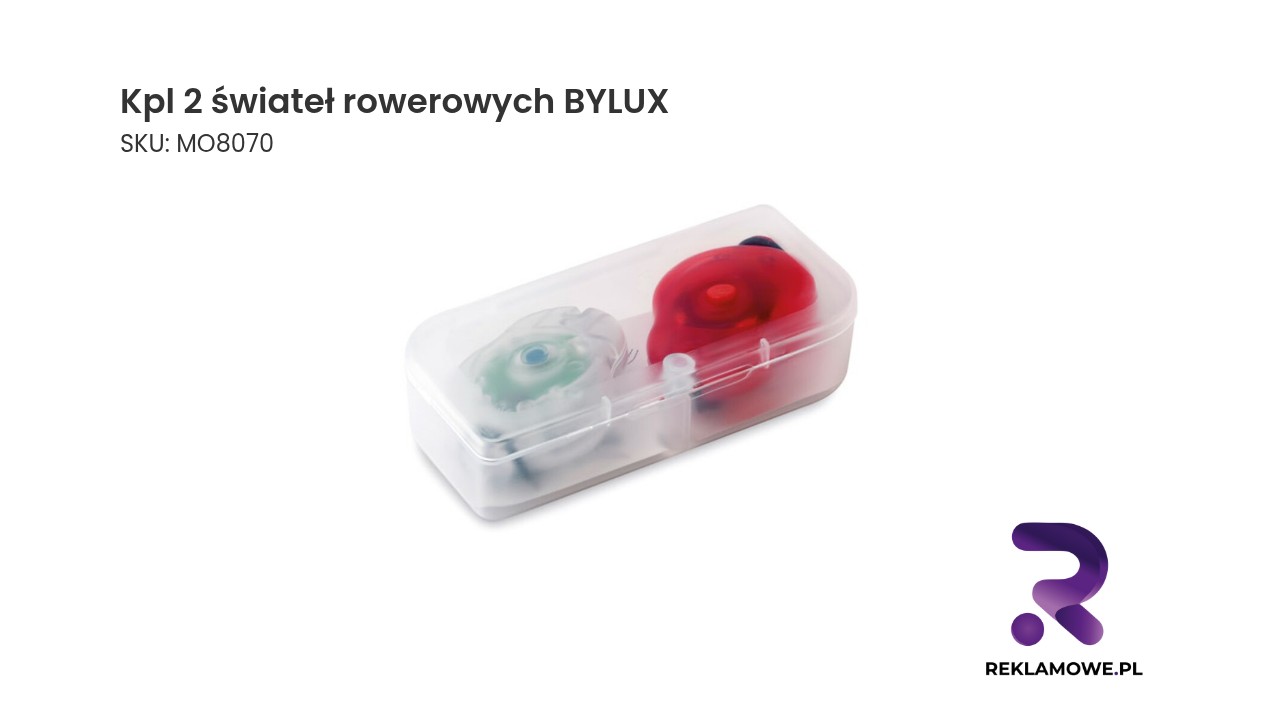 Komplet dwóch świateł rowerowych BYLUX