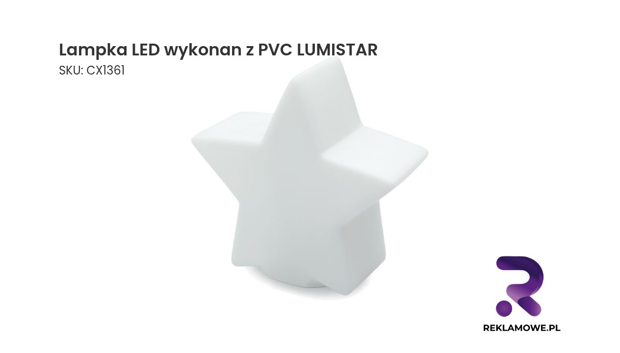 Lampka LED LUMISTAR wykonana z PVC