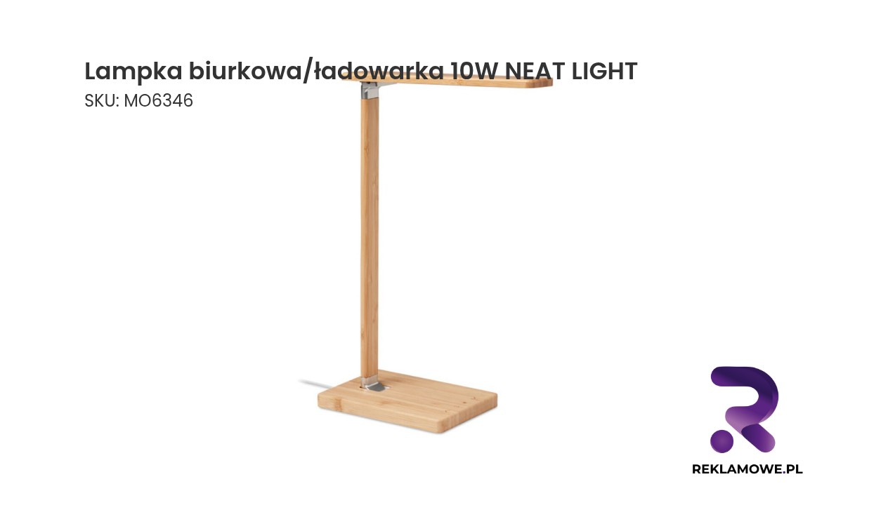 Lampka biurkowa z funkcją ładowarki 10W marki NEAT LIGHT