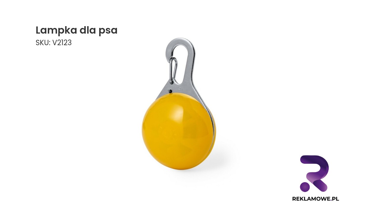 Bezpieczna lampka do obroży psa