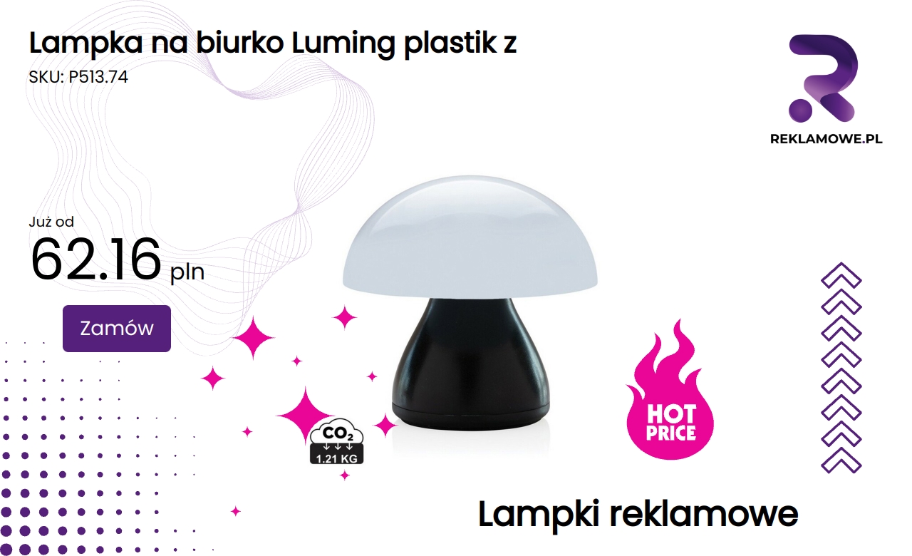 Lampka na biurko Luming wykonana z plastiku