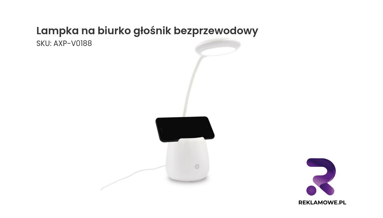 Lampka na biurko z funkcją głośnika bezprzewodowego