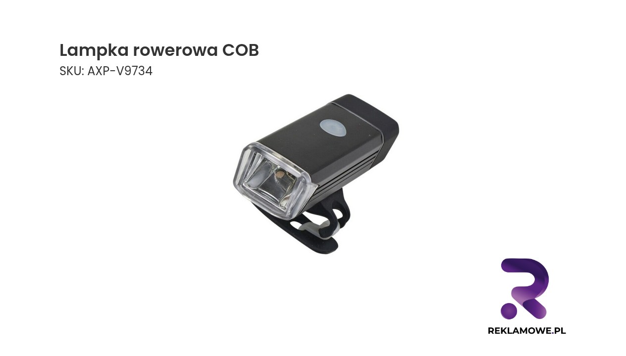 Lampka rowerowa COB Nowoczesna lampka rowerowa COB o wysokiej jasności