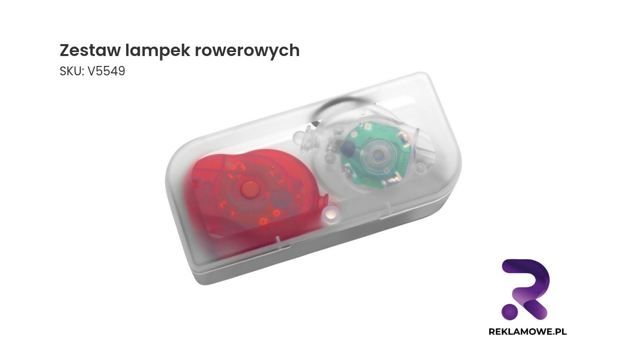 Zestaw lampek rowerowych