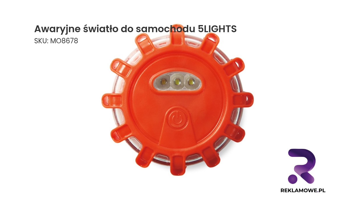 Awaryjne światło do samochodu 5LIGHTS – kompaktowe światło ostrzegawcze do auta