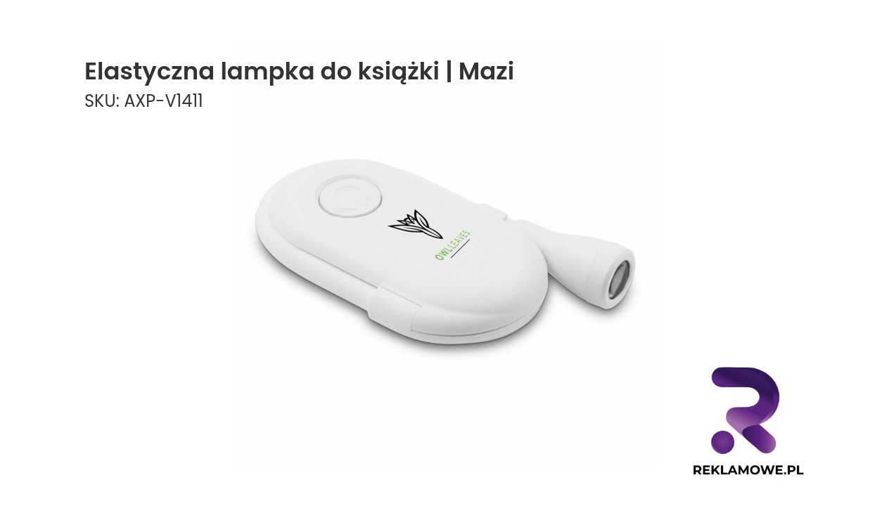Elastyczna lampka do czytania książki Mazi