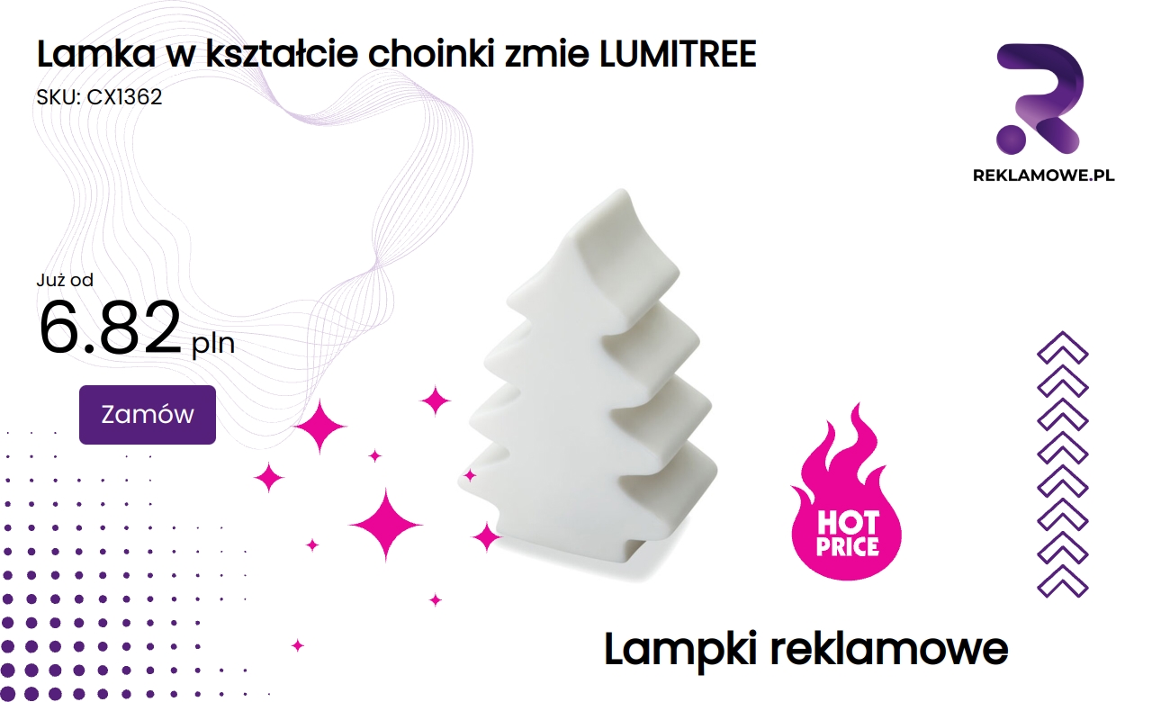 Lampa w kształcie choinki LUMITREE