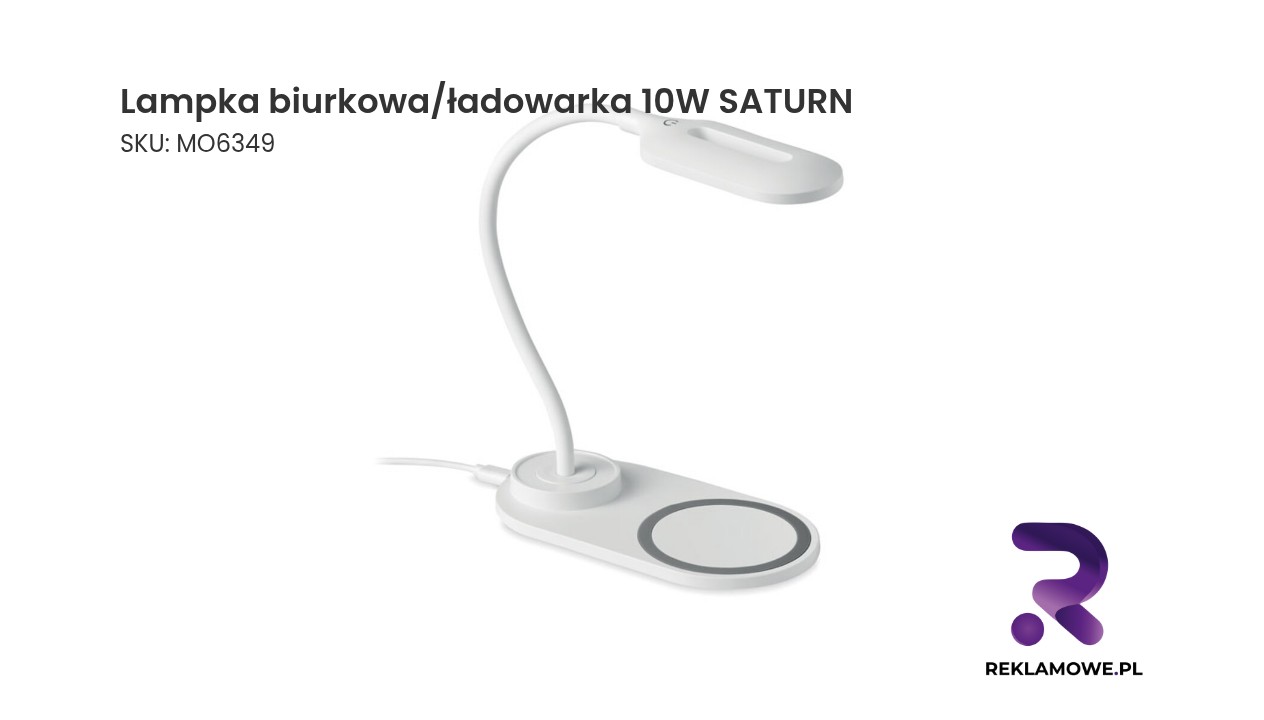 Lampka biurkowa z funkcją ładowarki 10W model SATURN