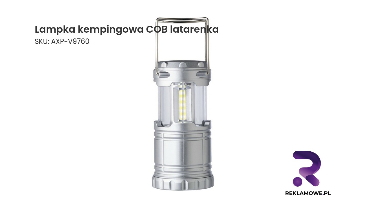 Lampka kempingowa COB, latarenka Lampka kempingowa COB latarenka - przenośne oświetlenie turystyczne