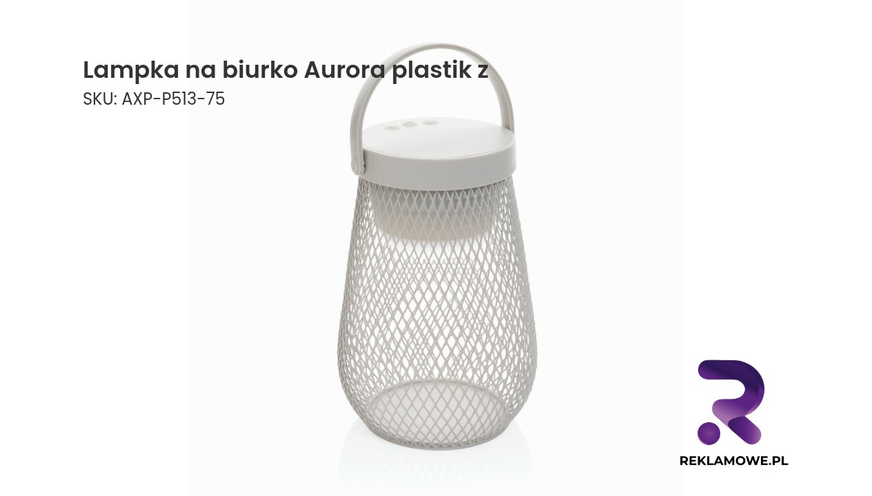 Lampka na biurko Aurora plastik z – nowoczesna lampka biurkowa do pracy i nauki
