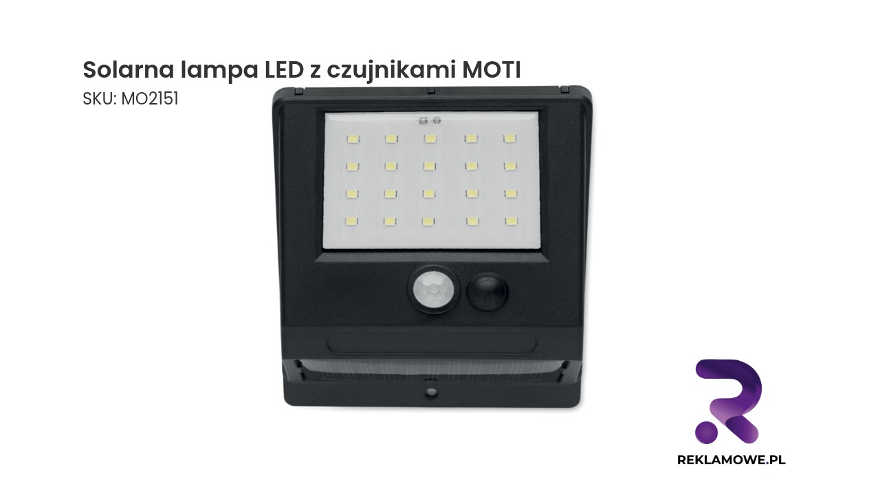 Solarna lampa LED z czujnikami MOTI