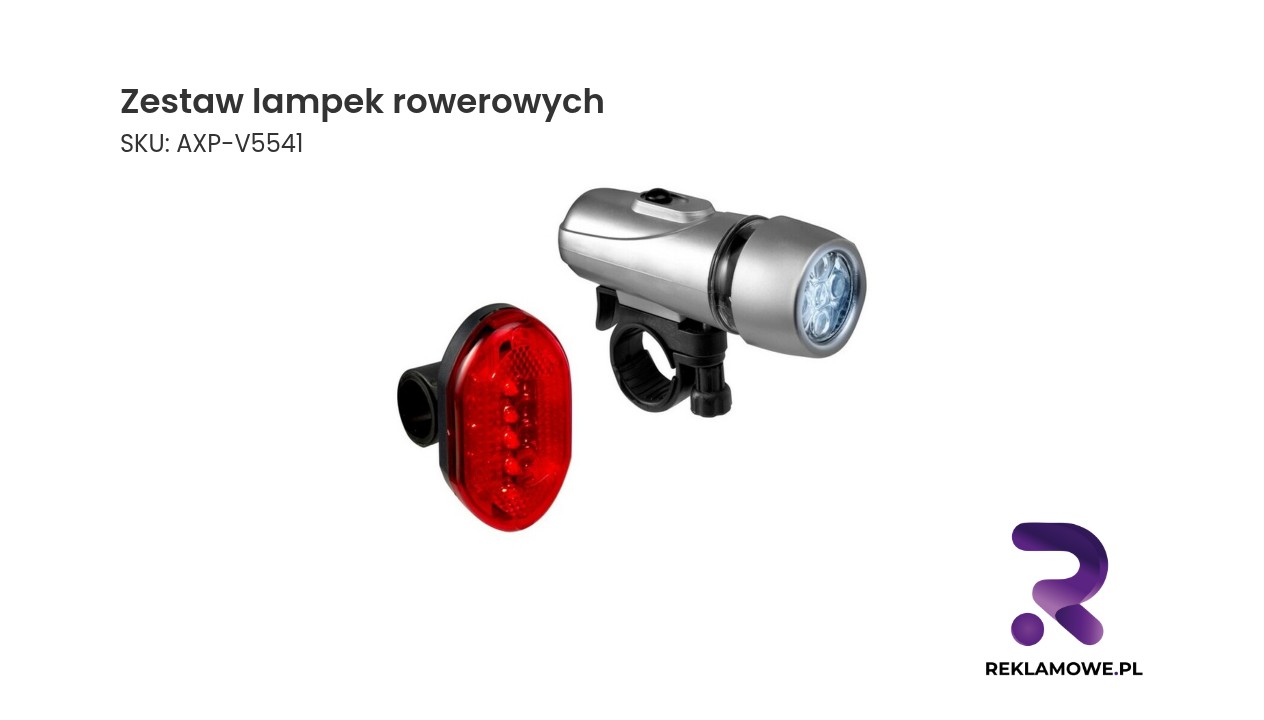 Zestaw lampek rowerowych Zestaw lampek rowerowych do bezpiecznej jazdy po zmroku