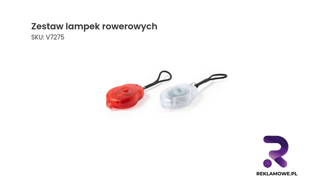 Zestaw lampek rowerowych do jazdy nocą