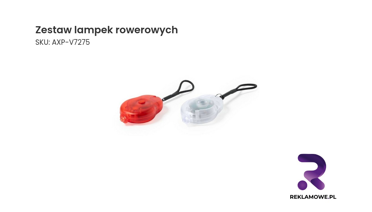 Zestaw lampek rowerowych zapewniających bezpieczeństwo
